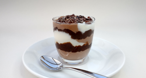 Taça de mousse de sobremesa