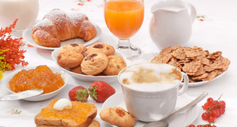 Prato de café da manhã