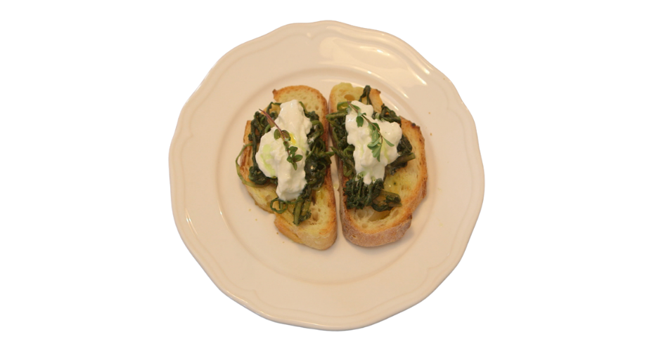 Crostino De Fava E Chicória